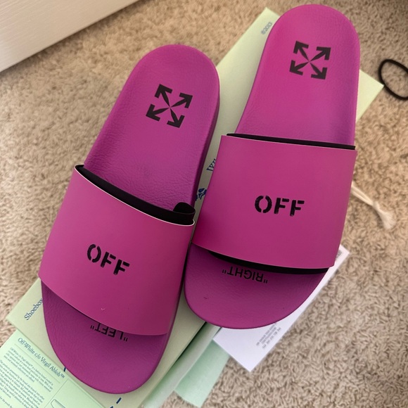 Off-White Women's Vibrant Magenta Sandals - Picture 2 of 7